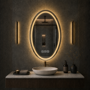 Alternative view of LUMINIX Arla Elips LED Ayna