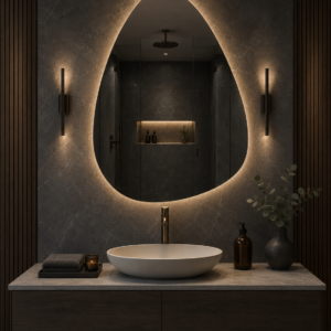 Alternative view of LUMINIX Echo Asimetrik LED Ayna