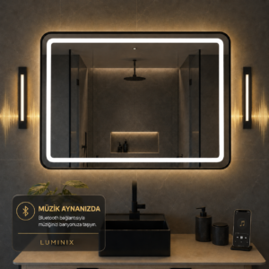 LUMINIX Edge Dikdörtgen LED Ayna - Görsel 3