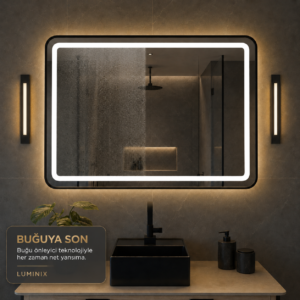 LUMINIX Edge Dikdörtgen LED Ayna - Görsel 4