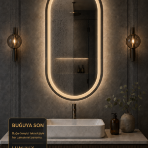 Alternative view of LUMINIX Elis Oval LED Ayna
