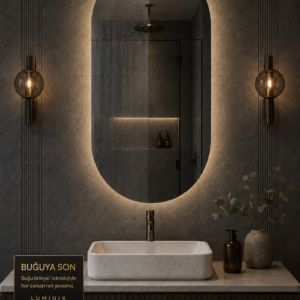 LUMINIX Vesa Oval LED Ayna - Görsel 3