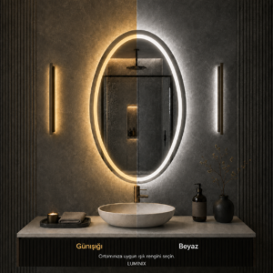 LUMINIX Vertis Elips LED Ayna