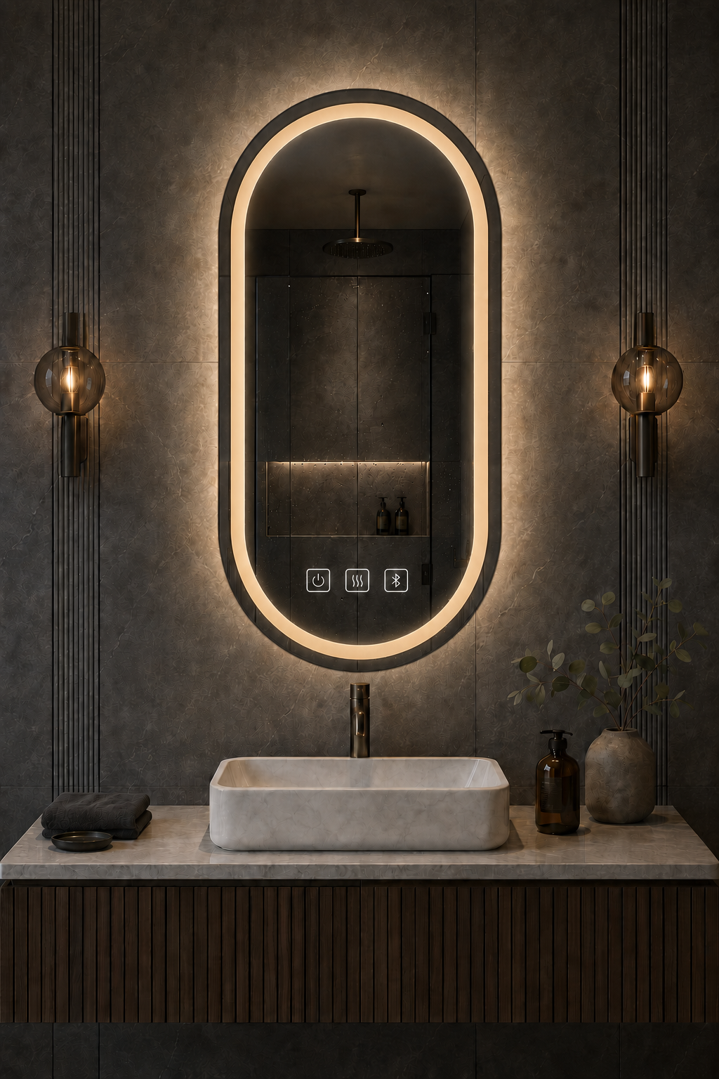 LUMINIX Zen Oval LED Ayna - Görsel 4