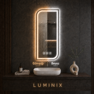 Alternative view of LUMINIX Alba Asimetrik LED Ayna