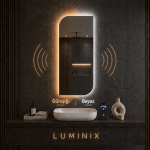 Alternative view of LUMINIX Aria Asimetrik LED Ayna
