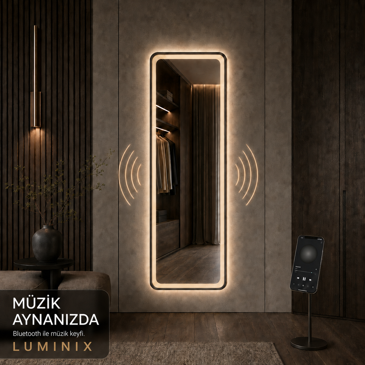 LUMINIX Aven LED BOY Aynası - Görsel 2