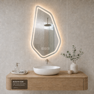 LUMINIX Elya Asimetrik LED Ayna - Görsel 3
