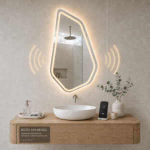 Alternative view of LUMINIX Liva Asimetrik LED Ayna