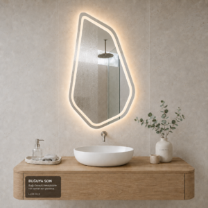 LUMINIX Liva Asimetrik LED Ayna - Görsel 3